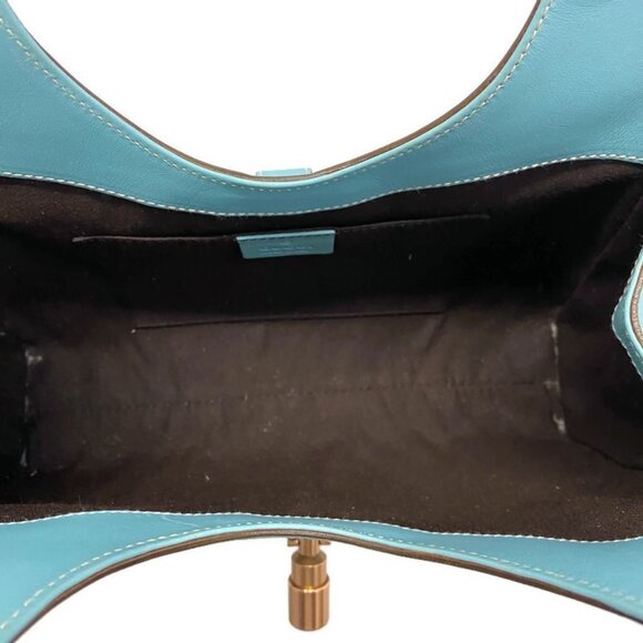Gucci Blue Leather Small Jackie Hobo - Picture 6 of 8